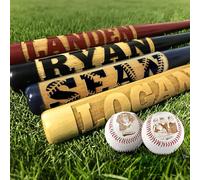 UIDMEN Mini mazza da baseball personalizzata, nome inciso personalizzato, racchetta in legno da 18 pollici, regalo per porta anelli, allenatore, giocatore, squadra softball, Little League, testimoni