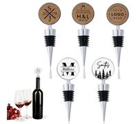UIDMEN Tappo di bottiglia di vino personalizzato, Tappo di vino in legno con nome personalizzato, Tappo di risparmio vino riutilizzabile, regali per coppia, sposi, matrimonio, fidanzamento
