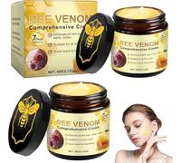 UieaMsio 2 pezzi Crema completa al veleno d'api, pomata al veleno d'ape, crema al veleno d'ape, crema riparatrice al veleno d'ape completa per la cura della pelle-C