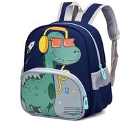 UieaMsio - Zaino per bambini per l'asilo, piccolo zaino a tema dinosauro per ragazzi e ragazze, adatto per bambini di età compresa tra 2-6 anni, con motivo a cartone animato di dinosauri