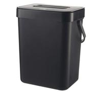 UieoKakeh Cestino Silenzioso con Design Salvaspazio, Contenitore Sigillato Eco-Friendly per Cucina e Ufficio, Elettricità Nero-5L