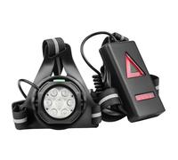 UieoKakeh Luce Frontale LED per Bicicletta, Luce Notturna per, Avviso Rosso Anteriore, Ricaricabile USB, Impermeabile IPX4.