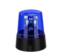 UieoKakeh Luce Stroboscopica LED A Batteria, Luce Lampeggiante Rotante A 360 Gradi, Lampada di Emergenza per Palcoscenico DJ, Bar Disco Blu.