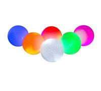 UieoKakeh Palla da Golf LED Che Brilla al Buio, 6 Pezzi, Fluorescente, Lunga Durata, Luminosità per Pratica Notturna