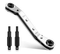 UieoKakeh Set di Chiavi di Servizio, da 1/4 Pollice A 3/8 Pollice, Include Adattatori per Bit Esagonali per un Efficiente Strumento di Riparazione 'Aria Condizionata