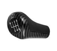 UIEOWHN Leva Stick Shifter Head Copri Cambio A 5/6 Velocità Per BMW Per Serie 1 3 5 6 E46 E53 E60 E61 E63 E81 E82 E83 E84 E90(Carbon Fibre 6 Speed)