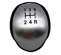 UIEOWHN Pomelli Del Cambio A 5/6 Velocità Per Auto, Per Ford Per C-Max, Focus Mk2 Mk3, Grand C-Max Galaxy Kuga Transit Connect Copri Pomello Del Cambio(Silver 5 Speed)