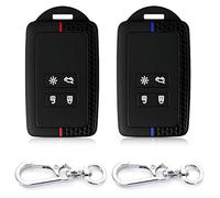 UIEXAY 2 Pezzi Custodia Chiave Auto Compatibile Con Renault, 4 Tasti Silicone Morbido Copri Telecomando Per Clio Captur Kangoo Megane Duster Twingo Kadjar Dacia Talisman Koleos Espace Con Portachiavi