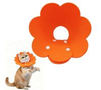 UIEXAY Collare Per Il Recupero Dei Gatti,Collare Elisabettiano, Collare Protettivo Gatto Collare Anti,Cono Protettivo Per Ferite Per Gatti E Cani Recupero Regolabile Dopo Chirurgia(Arancione)