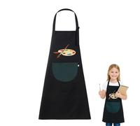 UIEXAY Grembiule Da Pittura Per Bambini, Per La Scuola Con Tasche, Colore Verde Scuro, 11-15 Anni, Grembiule Per Bambini, Grembiule Da Scuola Regolabile, Impermeabile, Per Il Fai Da Te, Per La