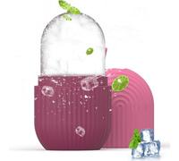 UIEXAY Ice Roller Viso, Ice Face Roller, Silicone Riutilizzabile Occhi Massaggio, Rullo Di Ghiaccio Facciale Per Rassodante Viso, Ridurre I Pori, Riduce Il Gonfiore, Sbiadire Rughe (Fucsia)