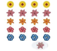 UIEXAY Pack De 20 Atrapa Moscas Florales, Tiras Adhesivas Ecológicas Para Moscas De Ventana E Interior, Insectos Y Frutas, Trampa Para Moscas Sin Olor Ni Residuos, Invisible