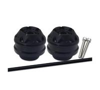 UIFCOG Tamponi Paratelaio Protezione Antiurto per KA&WASAKI Z650 Z900 Z900RS Moto Anteriore Posteriore Assale Ruota Protezione Caduta Crash Sliders cap(Nero,Anteriore)