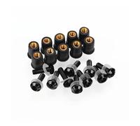 UIFCOG Viti Fissaggio Parabrezza Moto per BM&W S1000RR S1000XR 2009-2023 5mm 10PCS Moto Parabrezza Bulloni Vite Dado di Fissaggio(Nero)
