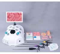 UIGJIOG Kit di Formazione Laparoscopicastrumenti Formazione Simulativa Chirurgia Laparoscopicakit Formazione Toracoscopicastrumenti Praticiendoscopi A 0 Gradi4 Strumenti Chirurgici9 Moduli Sutura