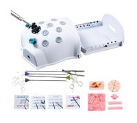 UIGJIOG Laparoscopic Trainer Box Laparoscopico Simulatore Scatola Kit Endoscopio 4 Strumenti Chirurgici 9 Moduli di Addestramento Fornire Un Processo di Formazione Completo Laparoscopic Trainer