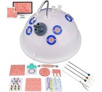 UIGJIOG Laparoscopica Simulator,Laparoscopia Kit Chirurgia Laparoscopico Simulatore Trainer con Luz Cámara 4 Strumenti Formazione 10 Moduli Addestramento per L'insegnamento Trainer Chirurgico