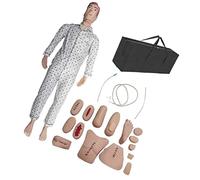 UIGJIOG Manichino Maschio Femmina Cura Paziente Manichino Simulatore Addestramento Modello Cura Corpo Anatomico Infermieristico Presso La Scuola di Addestramento 15Pcs Cura della Valutazione Trauma