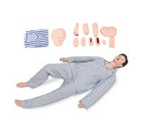 UIGJIOG Manichino per la Cura del paziente del manichino Infermieristico da 170 cm Formazione Anatomia Umana Multifunzionale Maschio-Femmina con Moduli per ferite Caregiver Altamente simulato