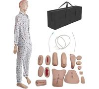 UIGJIOG Manichino Primo Soccorso Kit Manichino per Addestramento Infermieristico Maschio Manichino Infermieristico Manichino per Docenza Manichino Intero per Rianimazione per La Formazione Adulto