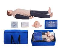 UIGJIOG Mannequin Avanzato per Rianimazione a Corpo Intero, Manichino per Addestramento al CPR, Manichino a Grandezza Naturale per Educazione al Primo Soccorso e Insegnamento Medico