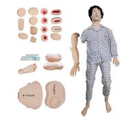 UIGJIOG Modello di Assistenza simulata paziente manichino manichino per la Formazione Maschio-Femmina Anatomia Umana Multi-Funzionale con Moduli di ferita Caregiver simulato