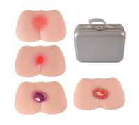 UIGJIOG Modello di Ulcera da Decubito in Silicone a 4 Stadi, Simulatore di Ferite per Dimostrazione di Cura delle Ferite nella Formazione Infermieristica