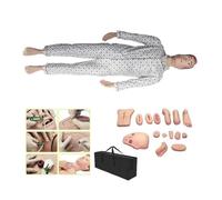 UIGJIOG Modello Infermieristico Manichino Versatile per Formazione Geriatrica 5,7 Ft Mano a Vita per la Cura del Paziente Manichino 2-in-1 per Abilità di Cura del Paziente con Moduli Traumatici