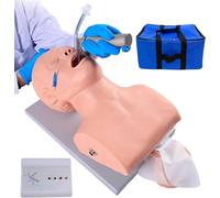 UIGJIOG Modello Intubazione Tracheale Primo Soccorso delle Vie Aeree Orali E Nasofaringee degli Adulti Intubazione Tracheale Umana Elettronica con Manichino Formazione Infermieristica Allarmata