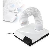 UIHECTA Aspiratore Professionale per Polvere da Unghie con Luce LED Regolabile, Doppia modalità di Aspirazione, Motore Potenziato a Basso Rumore, per Lucidatura Unghie Acriliche,Bianca