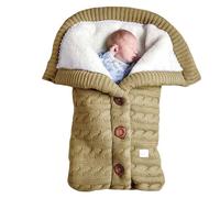 UIHECTA Copertina per Neonati, Morbida Copertina in Pile Lavorato A Maglia per Neonati, Tutine per Bambine E Bambini, Foderato in Pile, per Lettino Viaggio Seggiolino Auto Carrozzina,004,70 * 40cm