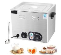 UIHECTA Cuociuova Professionale da 2600 W, Cuociuova in Acciaio Inox, Cuociuova Elettrico per Uova in Camicia di Grande capacità, con Controllo Temperatura, per Ristoranti,Timer,Without Basket