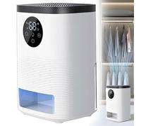 UIHECTA Deumidificatore 1400ML, Sbrinamento Automatico, Anti-umidità, Timer 24H Spegnimento Auto, Display Digitale, Alta Efficienza Ultra Silenzioso, per Camera da Letto, Guardaroba, Bagno