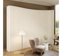 UIHECTA Divisorio di Carta per Ambienti, Parete Divisoria per Interni, Pareti Divisorie Pieghevoli per Privacy, per Casa/Ufficio/Negozio Abbigliamento/Ufficio Aziendale,L:400CM~500CM×H:160CM×W:43CM