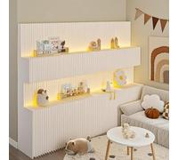 UIHECTA Divisorio Portatile in Carta, Paravento Pieghevole Autoportante, Pareti Temporanee Moderne per Separare Gli Ambienti di Casa, Studio, Ufficio, Esposizione,2 Tier,300(L)*240(H)*35cm