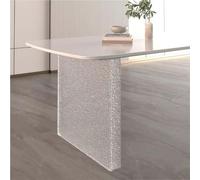 UIHECTA Gambe Singole Per Tavolo In Acrilico Trasparente, Base Per Mobili Ad Alta Resistenza, Gamba Ricambio Per Tavolo Alto, Per Scrivania Sospesa, Sala Pranzo, Bar, Tavolino Caffè,Clear,60*8*70cm