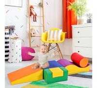 UIHECTA Giocattoli Arrampicata Bambini Piccoli, Giocattoli Arrampicata Bambini Piccoli Interno, Set Blocchi Arrampicata in Schiuma Morbida, Angolo Gioco Bambini Piccoli Interno,D