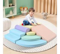 UIHECTA Giocattoli Arrampicata Bambini Piccoli, Giocattoli Arrampicata Bambini Piccoli Interno, Set Blocchi Arrampicata in Schiuma Morbida, Angolo Gioco Bambini Piccoli Interno,F