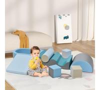 UIHECTA Giocattoli Arrampicata Bambini Piccoli, Giocattoli Arrampicata Bambini Piccoli Interno, Set Blocchi Arrampicata in Schiuma Morbida, Angolo Gioco Bambini Piccoli Interno,C