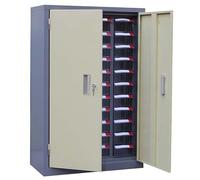 UIHECTA Organizzatori E Contenitori per Dadi E Bulloni, Armadietto per Componenti in Acciaio Inox, con Cassetti Ed Etichette Adesive, per Officina Garage Laboratorio Aula,B,30 Drawers with Door