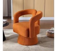 UIHECTA Poltrone Cuddle Barrel Rotazione A 360 Gradi, Poltrone Rotonde Ampi Cuscini, Poltrona in Soffice Tessuto per Soggiorno, Camera da Letto, Ufficio, Sale D'Attesa,C