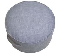 UIHECTA Pouf Rotondo, Pouf da 40 cm, Poltrona da Terra, Poggiapiedi, Sfoderabile, Cotone E Lino, per Soggiorno, Camera da Letto O Balcone, Arredo per La Casa,Grigio