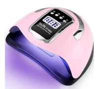 UIHOL Lampada LED UV Unghie, 280W Professionale 66 sfere di lampada a LEDs, Semipermanente Curare Rapidamente Pedicure Fornetto per Tutti i Smalti, Automatico Sensore per Manicure a Casa e in Salone
