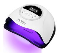 UIHOL Lampada UV LED Unghie, 320W Professionale 72 sfere di lampada a LEDs, Semipermanente Curare Rapidamente Pedicure Fornetto per Tutti i Smalti, Automatico Sensore per Manicure a Casa e in Salone