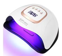 UIHOL Lampada UV LED Unghie, 380W Professionale 81 sfere di lampada a LEDs, Semipermanente Curare Rapidamente Pedicure Fornetto per Tutti i Smalti, Automatico Sensore per Manicure a Casa e in Salone