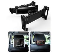 UIHOL Supporto Tablet Auto, Supporto Poggiatesta per Auto Universale Porta Tablet Regolabili Dimensioni Diverse Rotazione a 360 Gradi Compatibile con 6-12 Pollici iPad Mini Tab e Smartphone