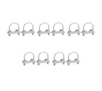 Uikdjgu 10 Pezzi Morsetto per Montaggio Antenna U-Bolt Hardware di Montaggio Morsetto per Albero 'Antenna Accessori per Staffa Un Ganascia Un V per Antenna Esterna Domestica