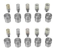 Uikdjgu 10 Set di Matrici per Rivetti Un Doppio Cappuccio (5 mm / 6 mm / 8 mm / 10 mm / 12 mm)