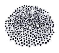 Uikdjgu 1000 Pezzi Eyes Occhi Finti Autoadesivi per DIY Scrapbooking, Festival Craft Doll Making Toys Occhi 8Mm