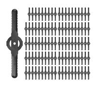 Uikdjgu 100Pcs Lame per Tagliaerba Nel Plastica Lama per Tagliaerba Un Batteria Trimmer per Attrezzi Da Giardino Accessori per Tagliaerba